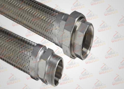 MANGUERA METÁLICA CORRUGADA ANULAR DE ACERO INOXIDABLE AISI 321 + MALLA DOBLE 304