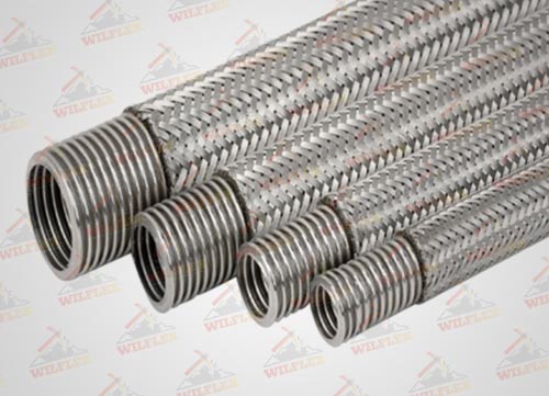 MANGUERA METÁLICA CORRUGADA ANULAR DE ACERO INOXIDABLE AISI 321 + MALLA 304